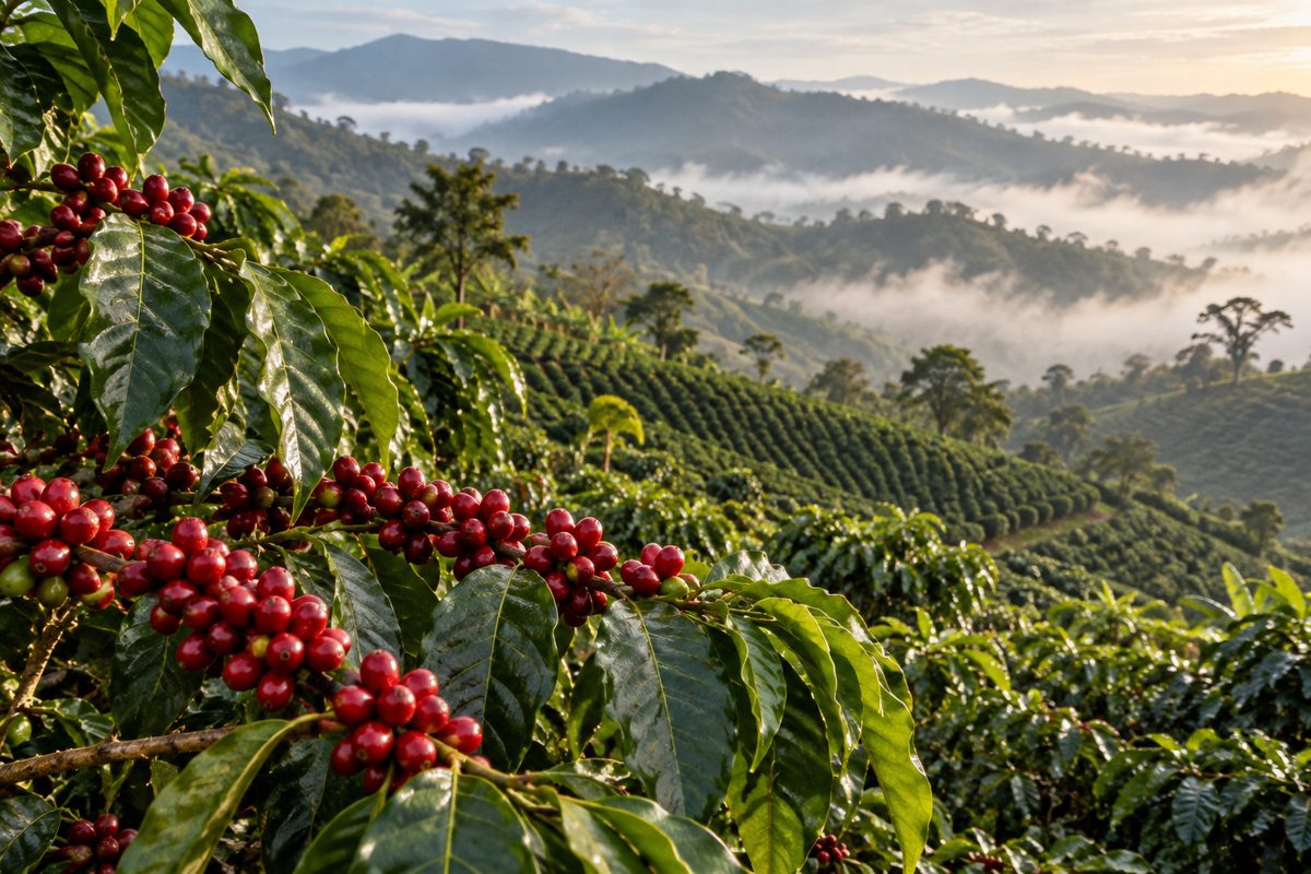 Piantagione di caffè in Brasile