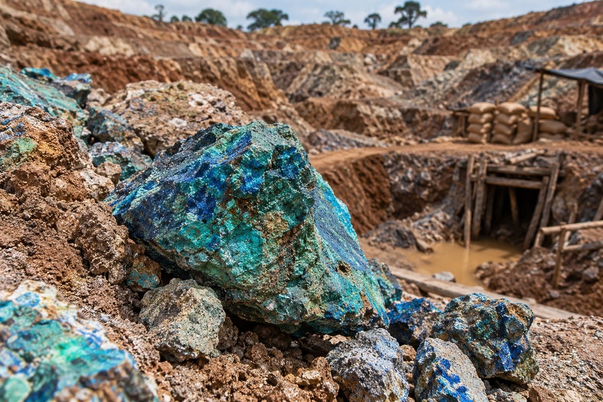 Miniera di cobalto nella Repubblica Democratica del Congo