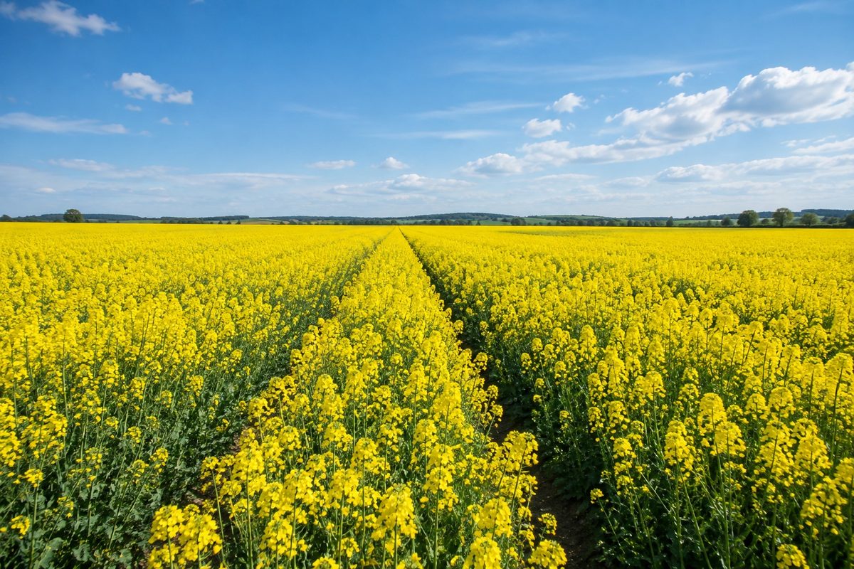 Campo di colza in fiore