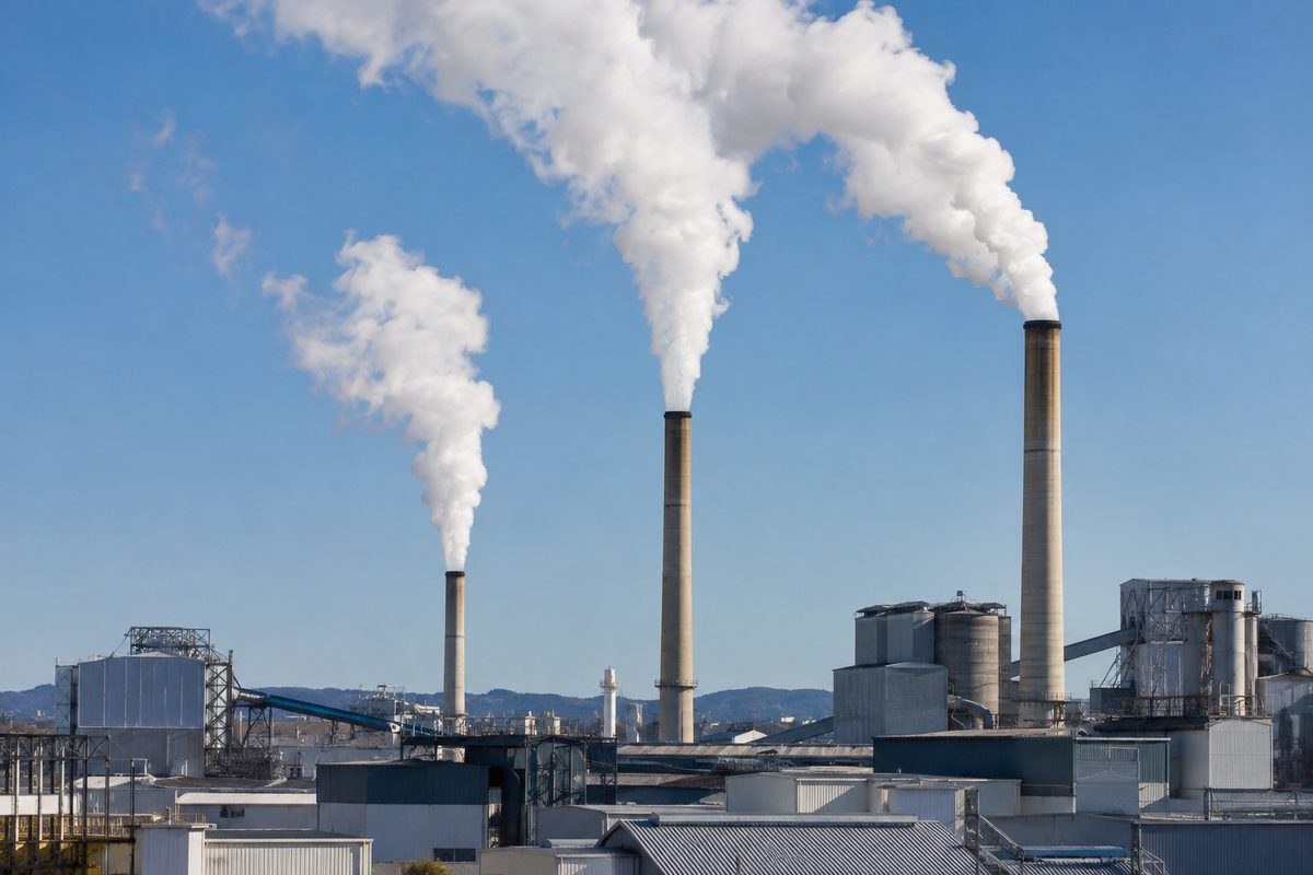 Ciminiere di una centrale industriale